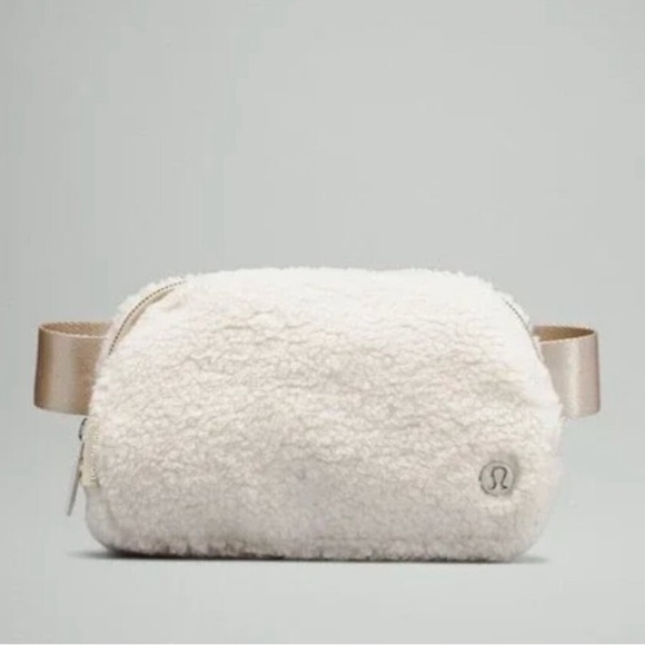 Lululemon Fleece Everywhere Belt Bag Ivory Silver Hardware - Picture 1 of 12